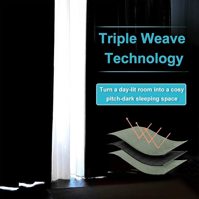RYB HOME Blackout Curtains for Bedroom Living Dining Room 84 inches Long | - Image 7