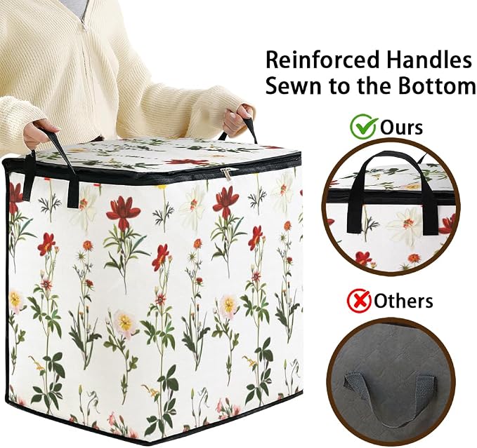 2pcs blanket storage bag for under bed, closet organizers 95L | clothing - Image 4