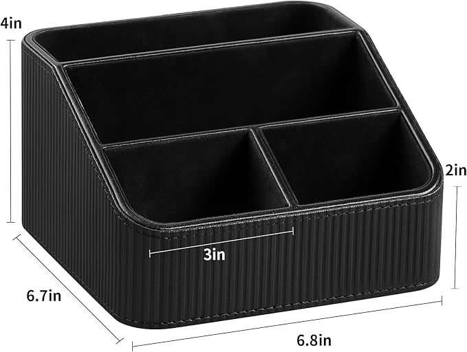 Small Remote Control Holder Bedside Nightstand Organizer Desk Caddy | 4 - Image 7