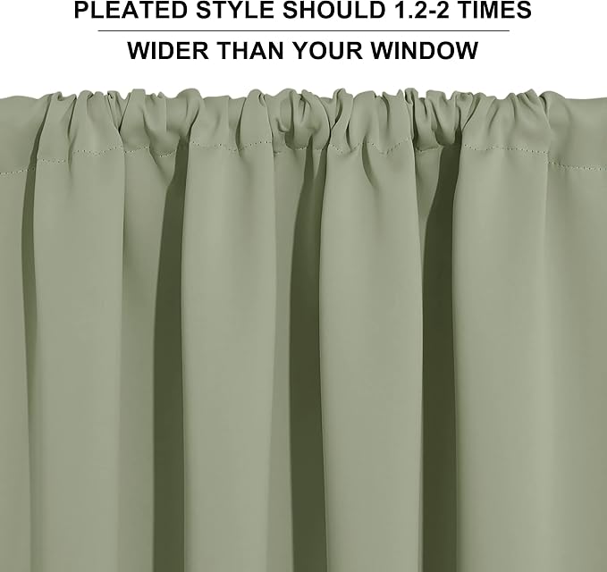 RYB HOME Blackout Curtains for Bedroom Living Dining Room 84 inches Long | - Image 9
