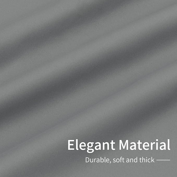 Easy-Going Thermal Grommet Blackout Curtains, 1 Panels 100x84 in, LightGray | - Image 6