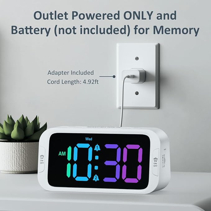 Odokee Digital Dual Alarm Clock - Image 9
