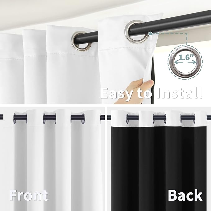BGment Black Out Curtains 84 Inch Long - Image 6