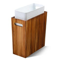 Coeusy 3 Gallon Wooden Trash Can by WEAVECOMFORTINTOEVERYCORNER