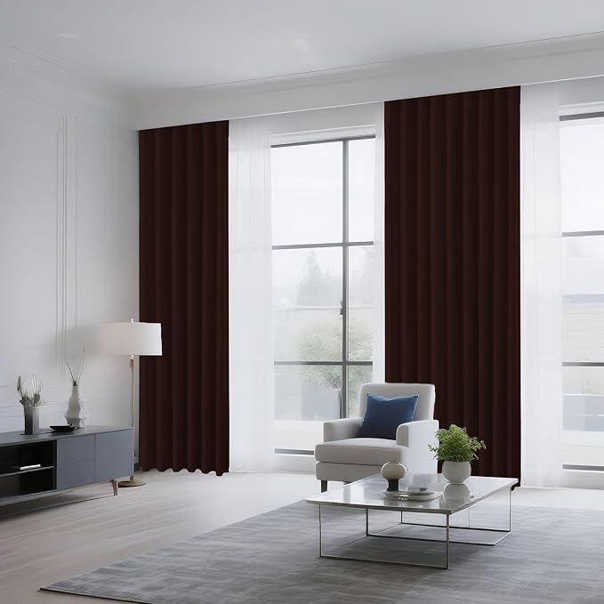 CUCRAF Blackout Curtains 96 inch Length 2 Panels Set, Rod Pocket Room Darkening - Image 8