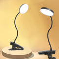 Cordless Rechargeable Clip On Desk Lamp Thick Flexible 360° Gooseneck | 450 by HOME