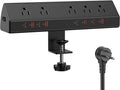 Jgstkcity Desk Clamp Power Strip, Edge Mount, 4 USB C, Fit 1.96'' Tabletop by Jgstkcity