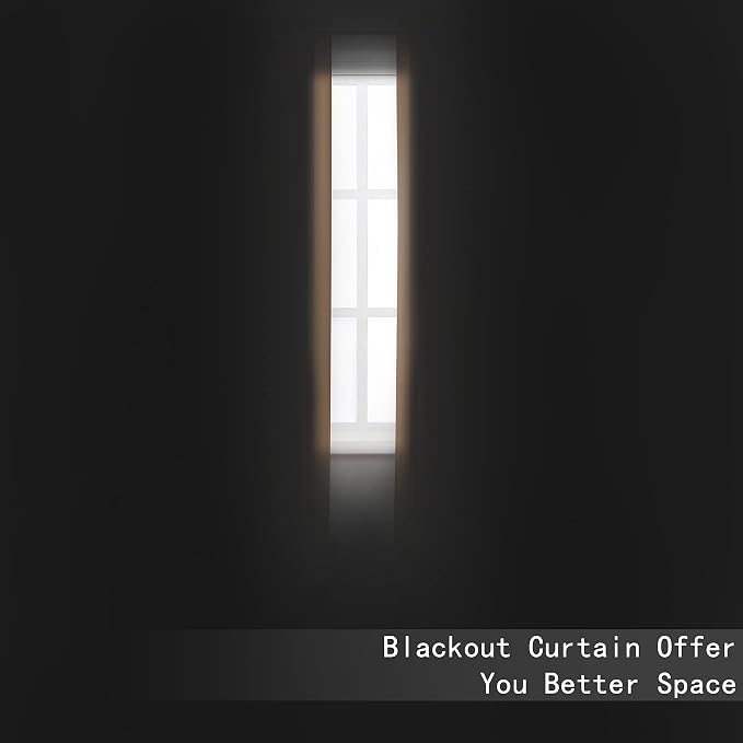Cappuccino Thermal Blackout Curtains/40 x 72 Inch/Set of 2 Panels Room - Image 3