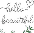 Hicarer Metal Hello Gorgeous Wall Art Minimalist Wall Decor, Beautiful | by Hicarer