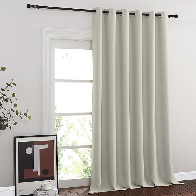 NICETOWN Blackout Curtains for Sliding Glass Door Room Divider Noise Reduce by NICETOWN