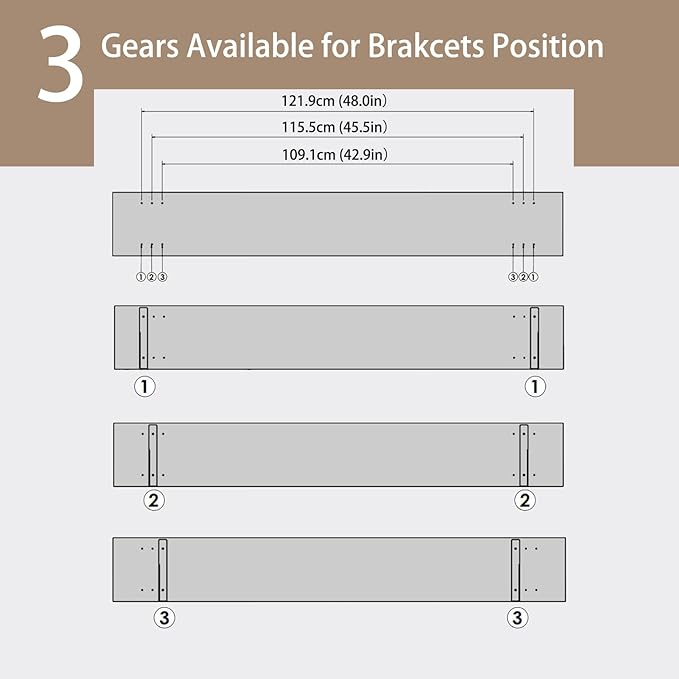 Long Wall Shelves, 55.1Inch Wooden Floating Shelves - Image 4