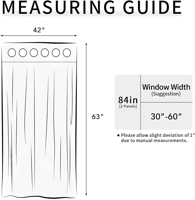 Easy-Going Thermal Grommet Blackout Curtains, 2 Panels 42x63 in, Dark Gray | - Image 7