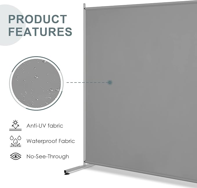 RANTILA Single Large Panel Room Divider, Privacy Screen - Image 3