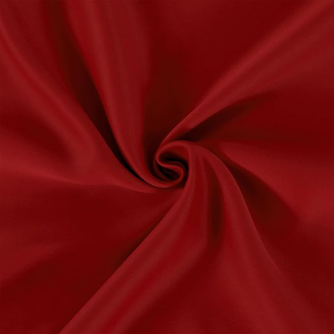 Red Thermal Blackout Curtains/52 x 108 Inch/Set of 2 Panels Room Darkening - Image 5