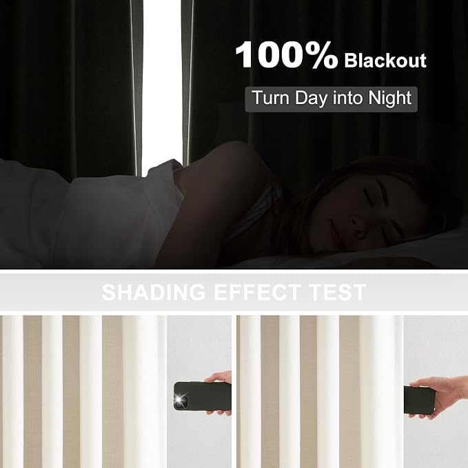 Brich 90 Inches Long Linen Curtains - Image 2