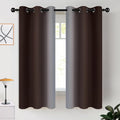 COSVIYA Curtains & Drapes Grommet Ombre Brown Curtains W42 x L63 Inch | by COSVIYA