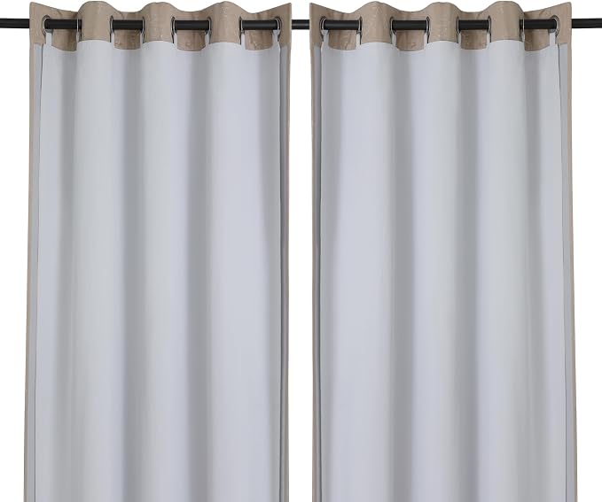 Chyhomenyc 2 Panels 100% Blackout Curtain Liners, Each 50" Wx80 L | 100% by Chyhomenyc