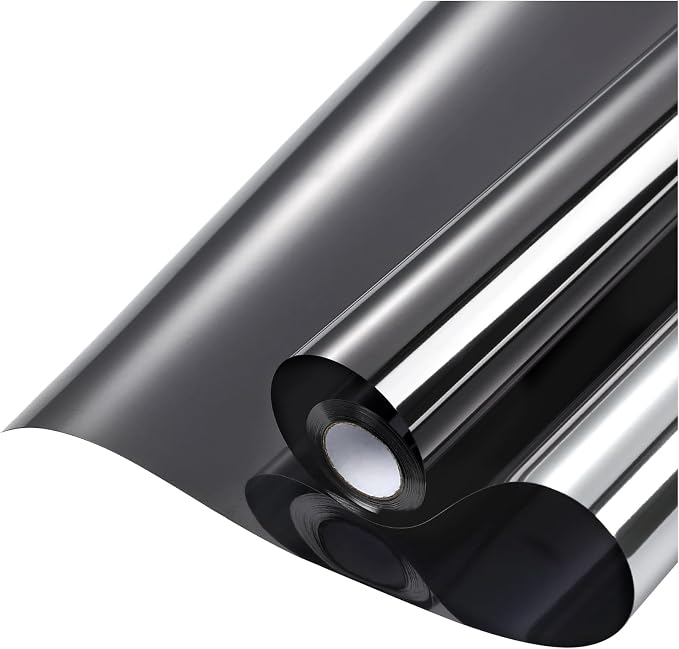 rabbitgoo Window Privacy Film One Way, 29.5" x 157.4", Heat Sun Blocking Anti by rabbitgoo