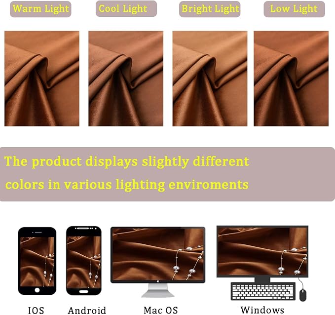Timeper Burnt Orange Velvet Curtains 63 inches 2 Panels, Light Blocking Curtains - Image 7