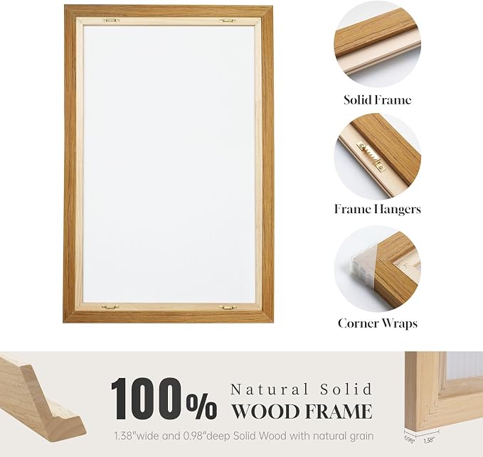 Large Framed Neutral Black and Beige Abstract Wall Art Set of 2, 24x36 In | 2 - Image 7