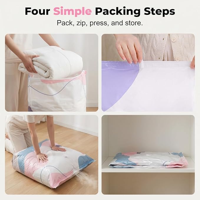 2026 New Vacuum Storage Bags for Home Clothes Compression Space Saver Bags - Image 2