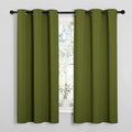 NICETOWN Olive Green Blackout Curtains 40 inches Length by NICETOWN