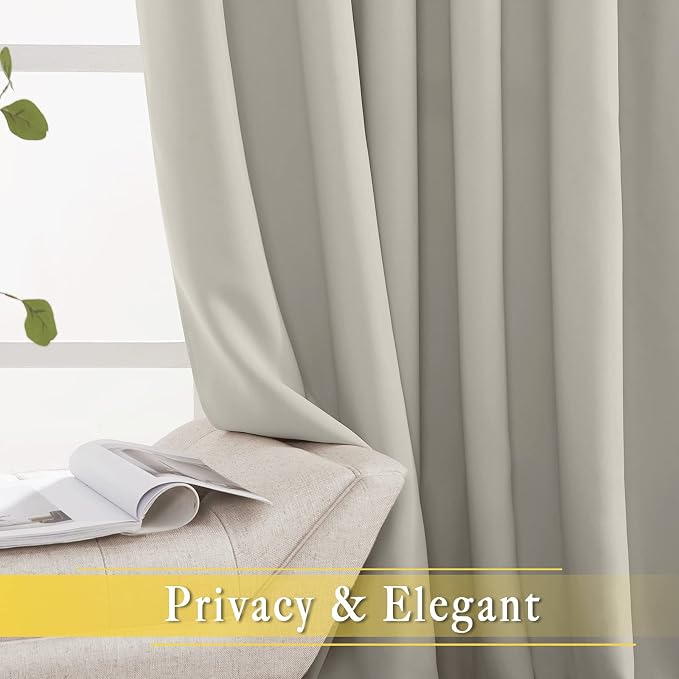 NICETOWN Room Darkening Short Curtain 54 inches Long - Image 4