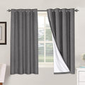 H.VERSAILTEX Linen Blackout Curtains 63 Inches Long 100% Absolutely Blackout by HVERSAILTEX