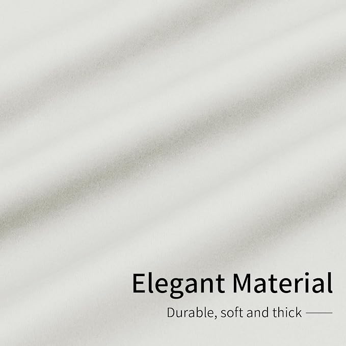 Easy-Going Thermal Grommet Curtains, 2 Panels 42x45 in, Ivory | Machine - Image 6