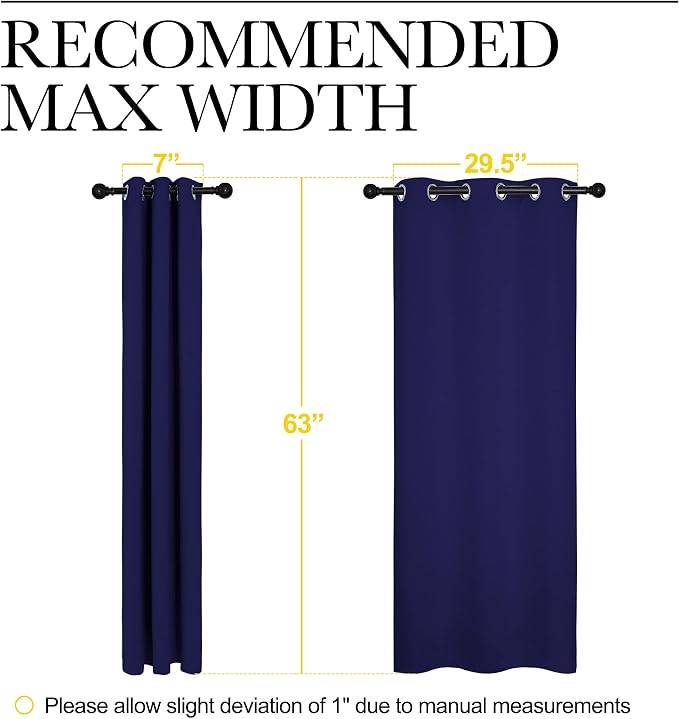 NICETOWN Blackout Draperies Curtains, All Season Thermal Insulated Solid - Image 3