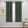 Easy-Going Thermal Grommet Blackout Curtains, 2 Panels 34x63 in | Greyish Green by Easy-Going