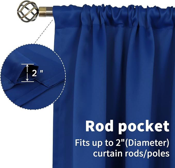 BGment Short Blackout Curtains 40 Inch Length - Image 5