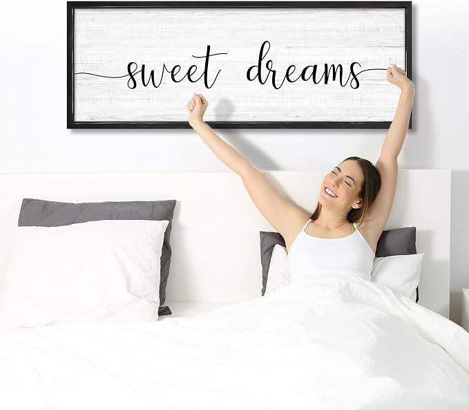Sweet Dreams Wall Decor Above Bed 41.3''×15'' Large Farmhouse Wall Decor - Image 6