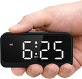 Battery Operated Small Alarm Clock: Compact Cordless Design | Digital Large by SruBambi