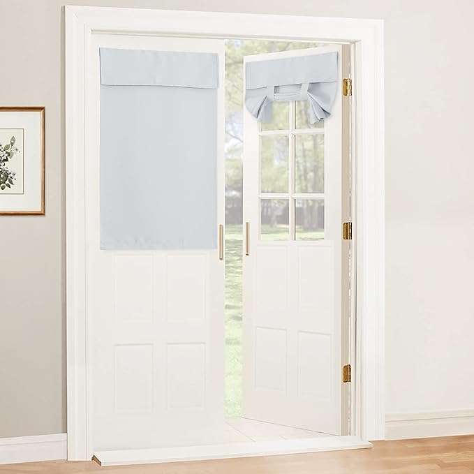 RYB HOME Kitchen Window Curtains Stick on Small Curtains by RYBHOME