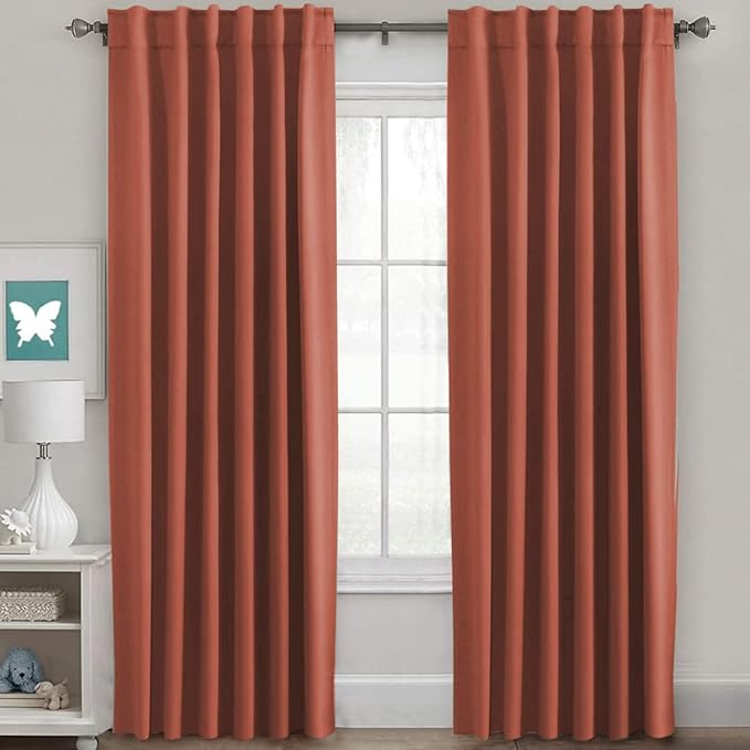 H.VERSAILTEX Blackout Curtains Thermal Insulated Window Treatment Panels Room by HVERSAILTEX