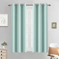 Yakamok Blackout Curtains 38x54 inch Aqua Thermal Drapes-Bedroom | 2 panels by Yakamok