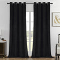 Joydeco 100% Blackout Curtains Velvet Black Out Curtain 96 Inch Drapes | by JOYDECO