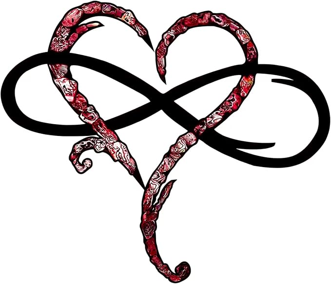 Infinity Heart Wall Decor, Unique Infinity Heart Metal Wall Art Decor Love Sign - Image 8