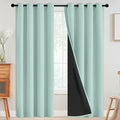 SimpleHome Aqua 100% Blackout Curtains Room Darkening Living Room 96 Inch | by SimpleHome