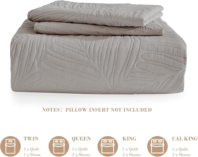Exclusivo Mezcla California King Quilt Bedding Set, Microfiber Bedspreads | - Image 6