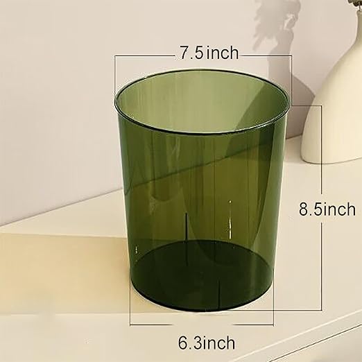 Small Trash Can Plastic Wastebasket 1.5 Gallon Garbage Bin, Waste Basket - Image 4