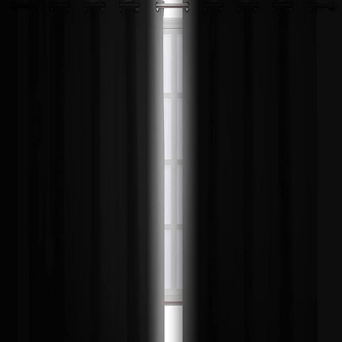 Light Grey Blackout Curtains 34 x 54 Inch Length/Set of 2 Curtain - Image 3