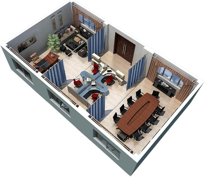 RYB HOME Blackout Curtains for Bedroom Living Room Dining Room Kitchen Dorm | - Image 3