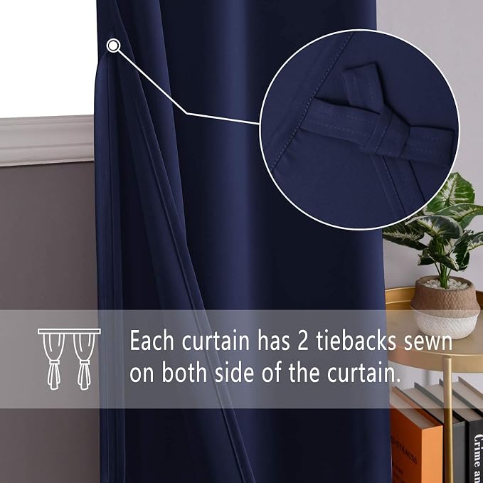 DWCN Blackout Curtains for Bedroom Sewn - Image 2