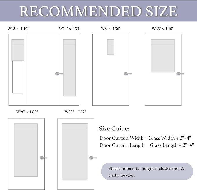 RYB HOME Classroom Door Window Cover, 100% Blackout Lockdown Shades | Linen - Image 9