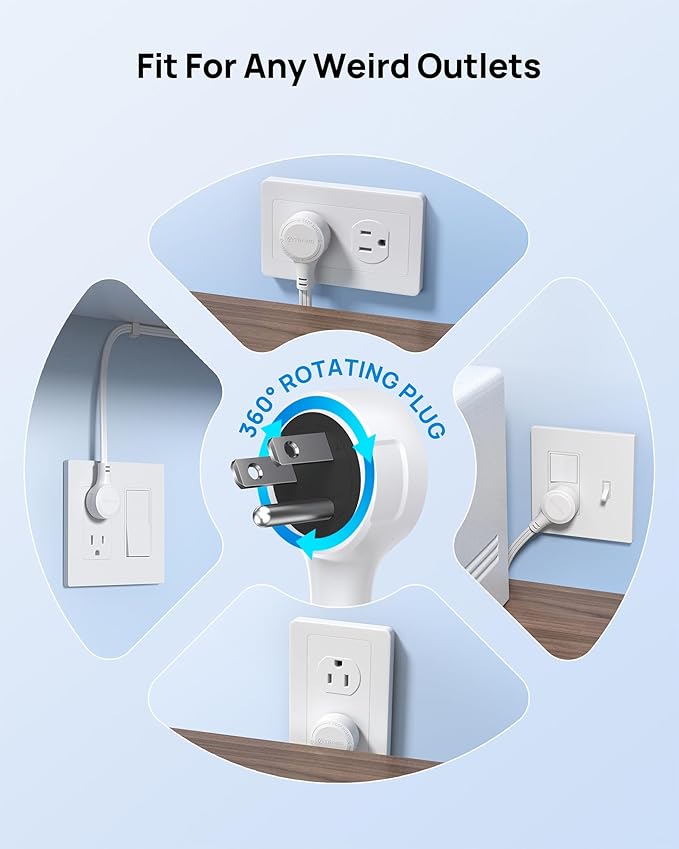 TROND 360 Rotating Plug Surge Protector Power Strip - Image 5