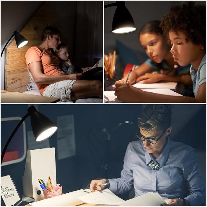 GlowVibe Desk Lamp 3 Color Modes 10 Brightness Dimmer Reading Light 10W 40 LED - Image 6