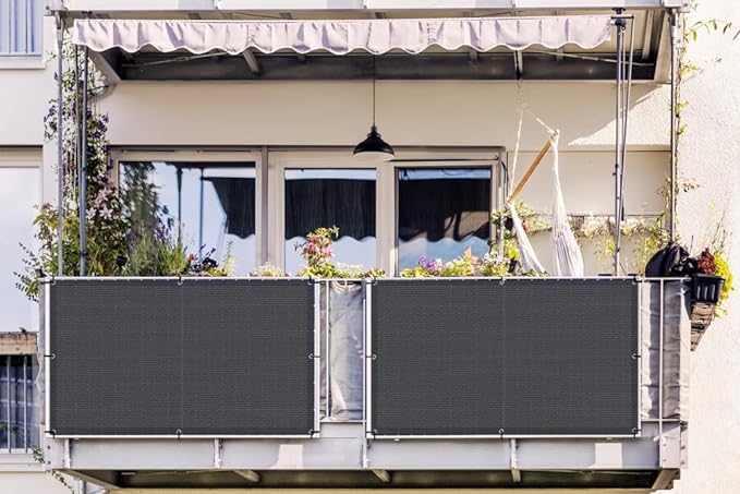 LOVE STORY 3' x 3' Balcony Privacy Screen Cover - Image 6