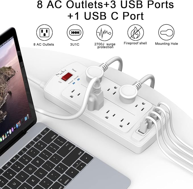 Surge Protector Power Strip - Image 2